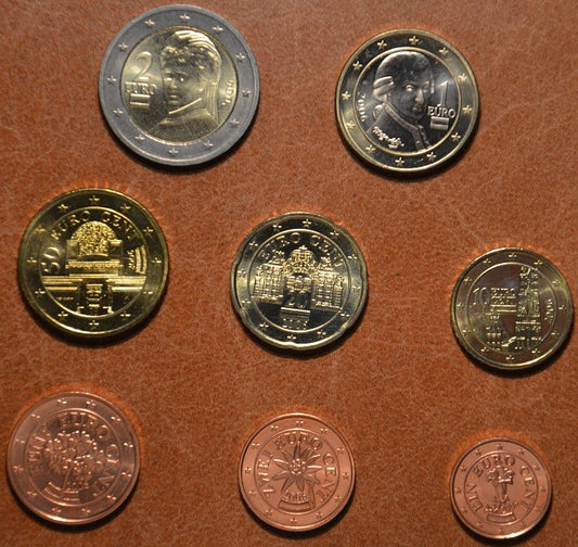 Sada 8 rakúskych mincí 2006 (UNC)