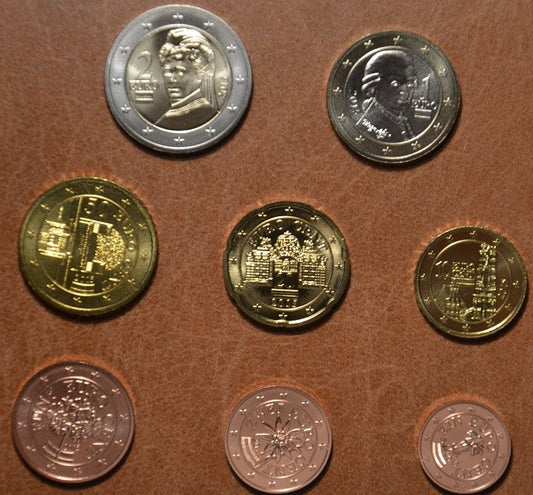 Sada 8 rakúskych mincí 2015 (UNC)