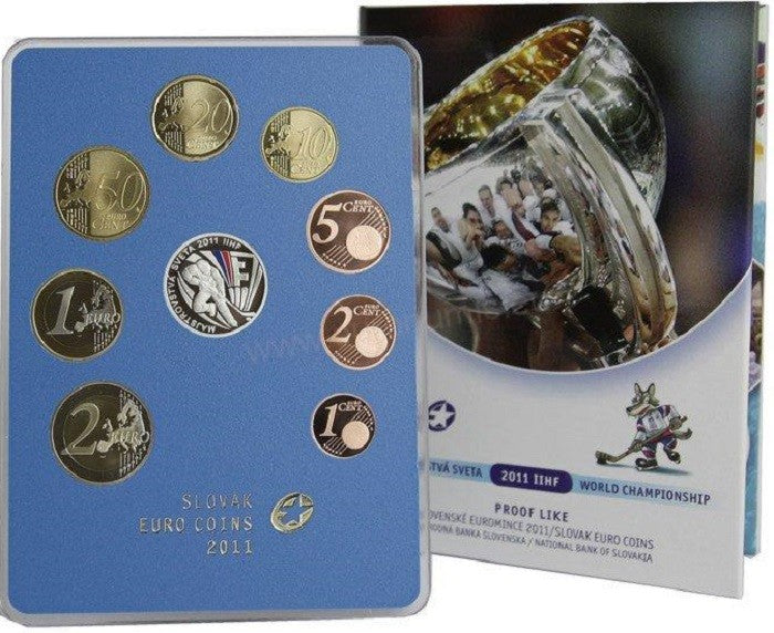 Sada Slovenských mincí 2011 - Majstrovstvá sveta 2011 IIHF (Proof)