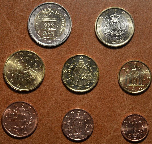 San Marino 2002 sada 8 mincí (UNC)