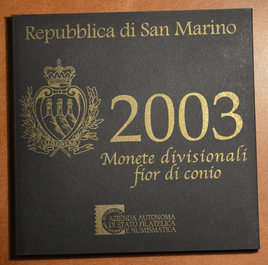 San Marino 2003 sada s 5 Euro Ag mincou (BU)