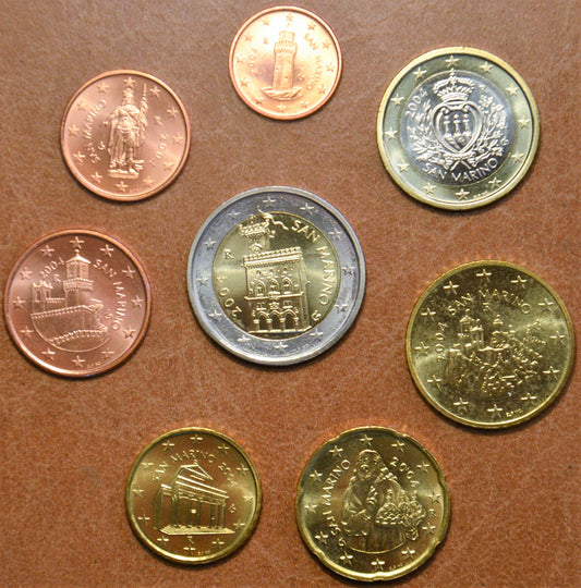 San Marino 2004 sada 8 mincí (UNC)