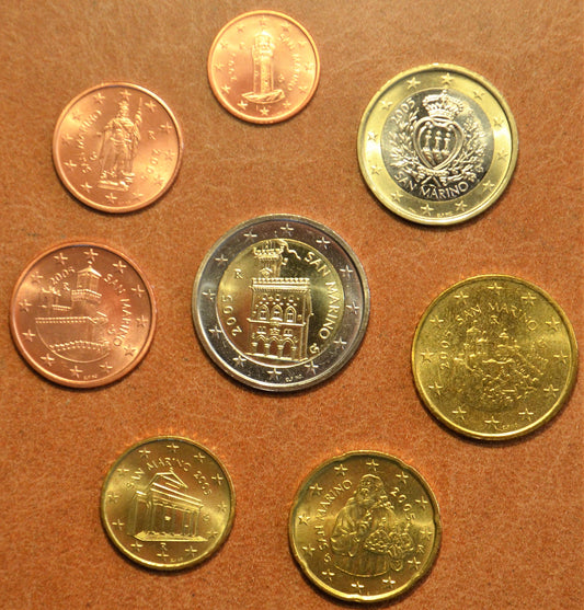 San Marino 2005 sada 8 mincí (UNC)