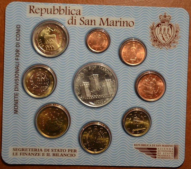 San Marino 2005 sada s 5 Euro Ag mincou (BU)