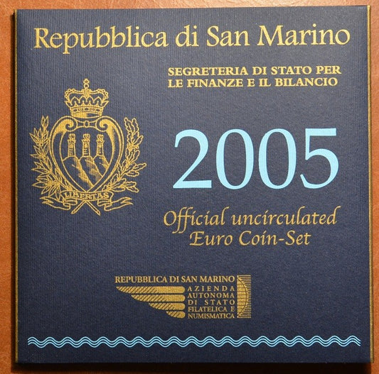 San Marino 2005 sada s 5 Euro Ag mincou (BU)