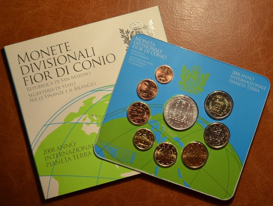 San Marino 2008 oficiálna sada 9 mincí (BU)