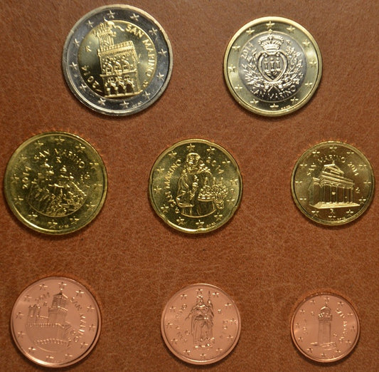 San Marino 2014 sada 8 mincí (UNC)