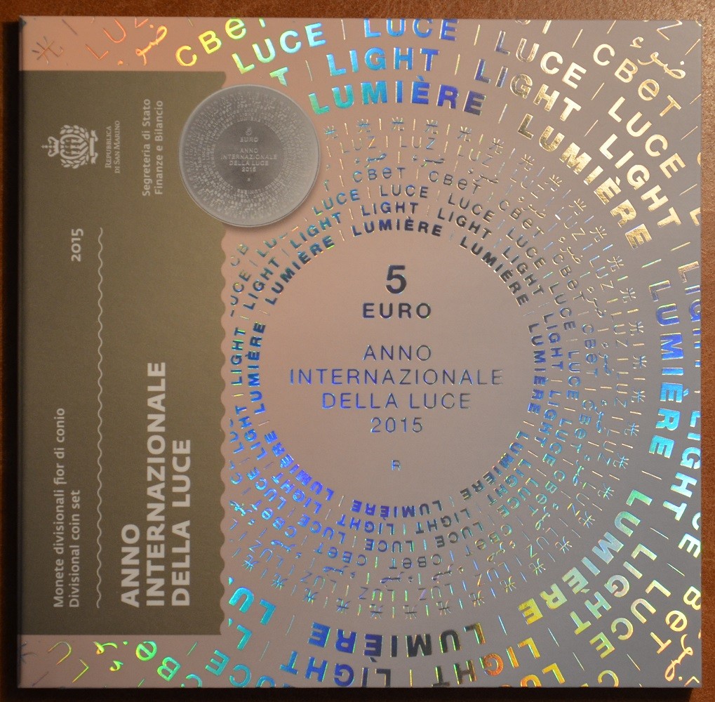 San Marino 2015 sada s 5 Euro Ag mincou (BU)