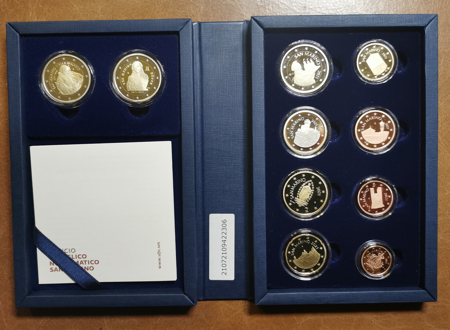 San Marino 2021 sada 10 mincí (Proof)