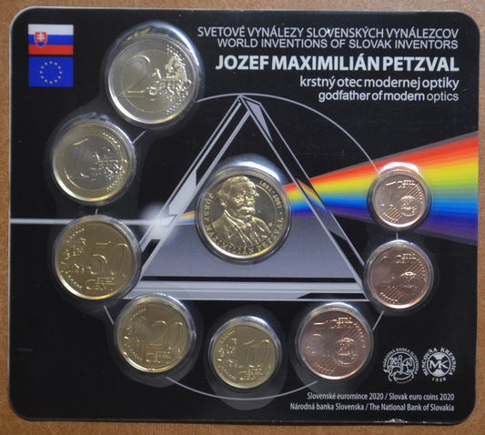 Slovensko 2020 sada mincí - Jozef Maximilián Petzval (BU)