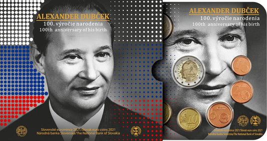 Slovensko 2021 sada mincí - Alexander Dubček (BU)