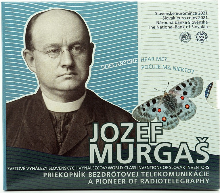Slovensko 2021 sada mincí - Jozef Murgaš (BU)