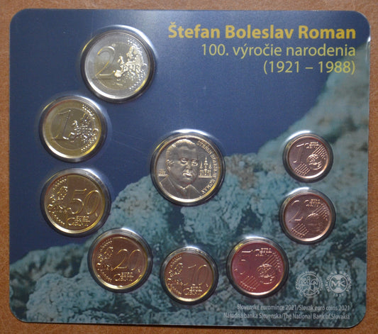 Slovensko 2021 sada mincí - Štefan Boleslav Roman (BU)