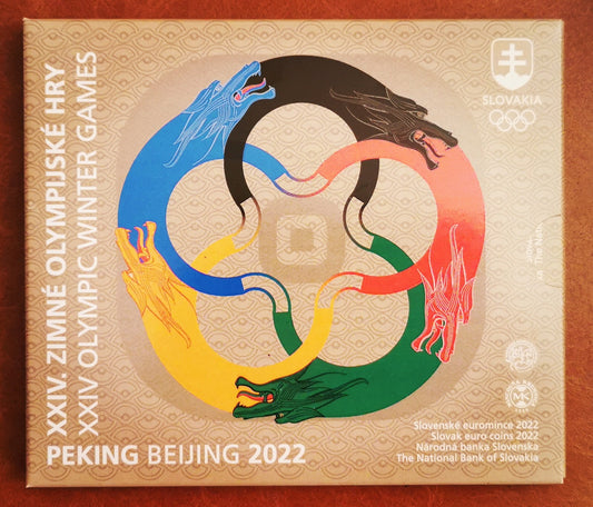 Slovensko 2022 sada mincí - Zimné olympijské hry Peking 2022 (BU)
