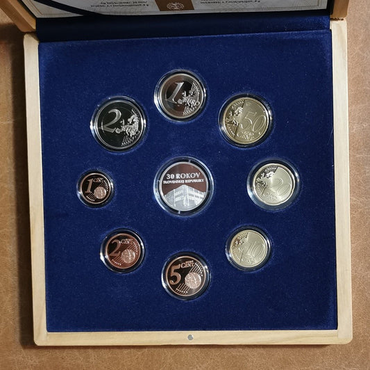 Slovensko 2023 sada mincí - 30. výročie vzniku SR (Proof)