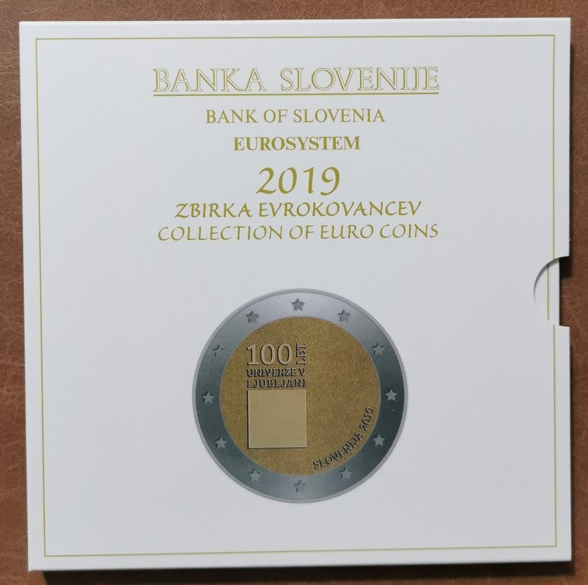 Slovinsko 2019 sada 10 euromincí (BU)