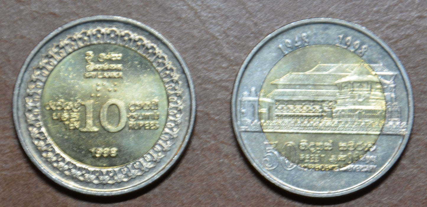 Srí Lanka 10 rupii 1998 (UNC)