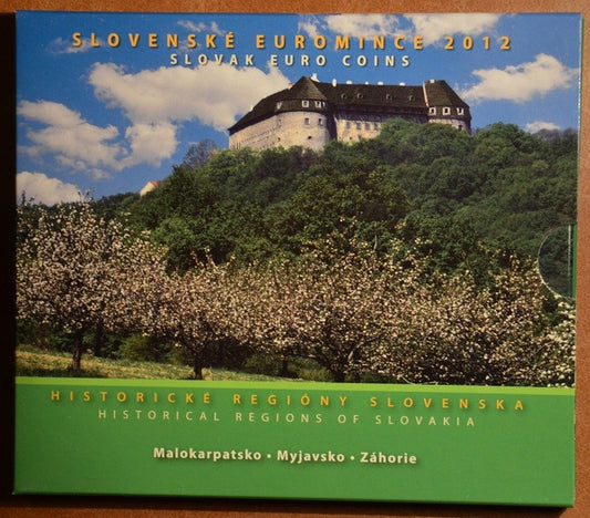 Súbor 8 Slovenských mincí 2012 Malokarpatsko (BU)