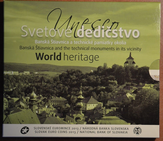 Súbor 8 Slovenských mincí 2013 - Banská Štiavnica (BU)