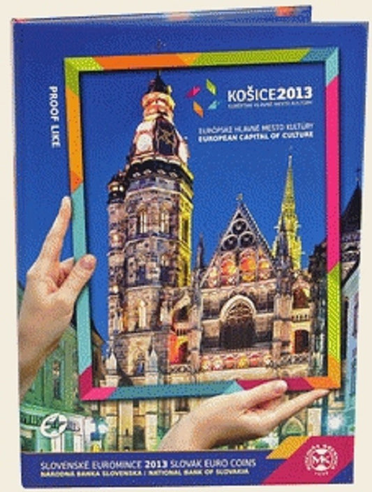 Súbor 8 Slovenských mincí 2013 - Košice  (Proof)