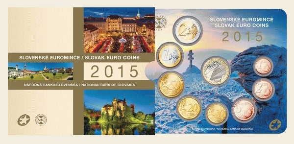 Súbor 8 Slovenských mincí 2015 (BU)
