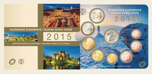 Súbor 8 Slovenských mincí 2015 (BU)