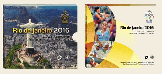 Súbor 8 Slovenských mincí 2016 RIO  (BU)