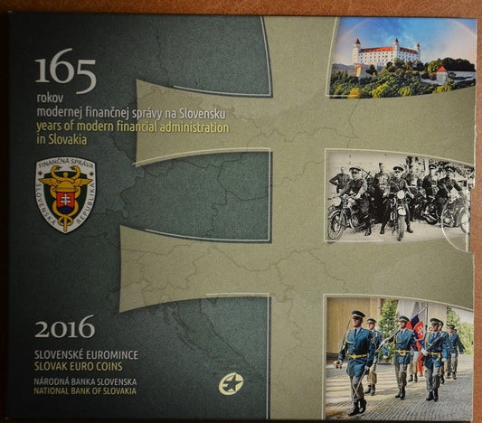 Súbor 9 Slovenských mincí 2016 165 rokov Finančnej správy na území Slovenska (BU)