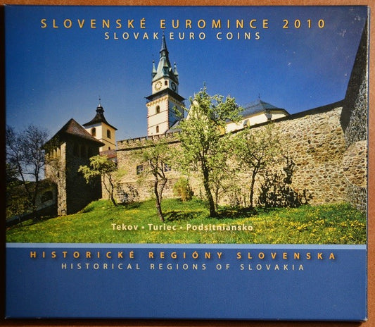 Súbor Slovenských mincí 2010 - Historické regióny Slovenska - Turiec, Tekov, Podsitniansko (BU)