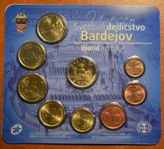 Súbor Slovenských mincí 2014 "UNESCO - Bardejov"
