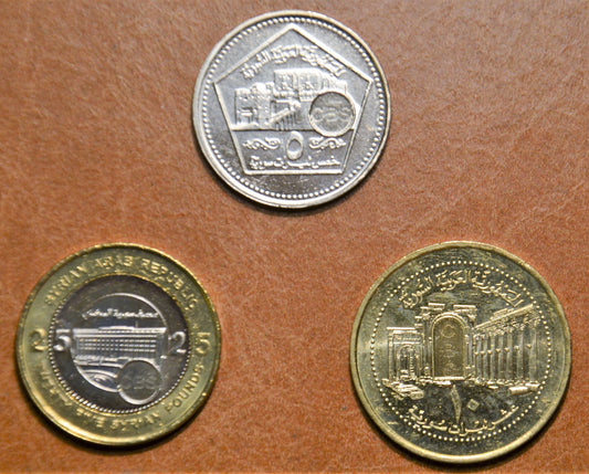 Sýria 3 mince 2003 (UNC)