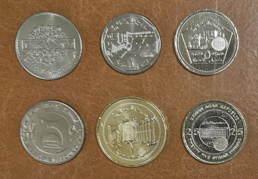 Sýria 6 mincí 1996-2018 (UNC)
