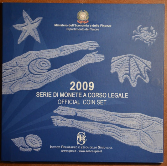 Taliansko 2009 sada s 2 Euro a 5 Euro pamätnou mincou (BU)