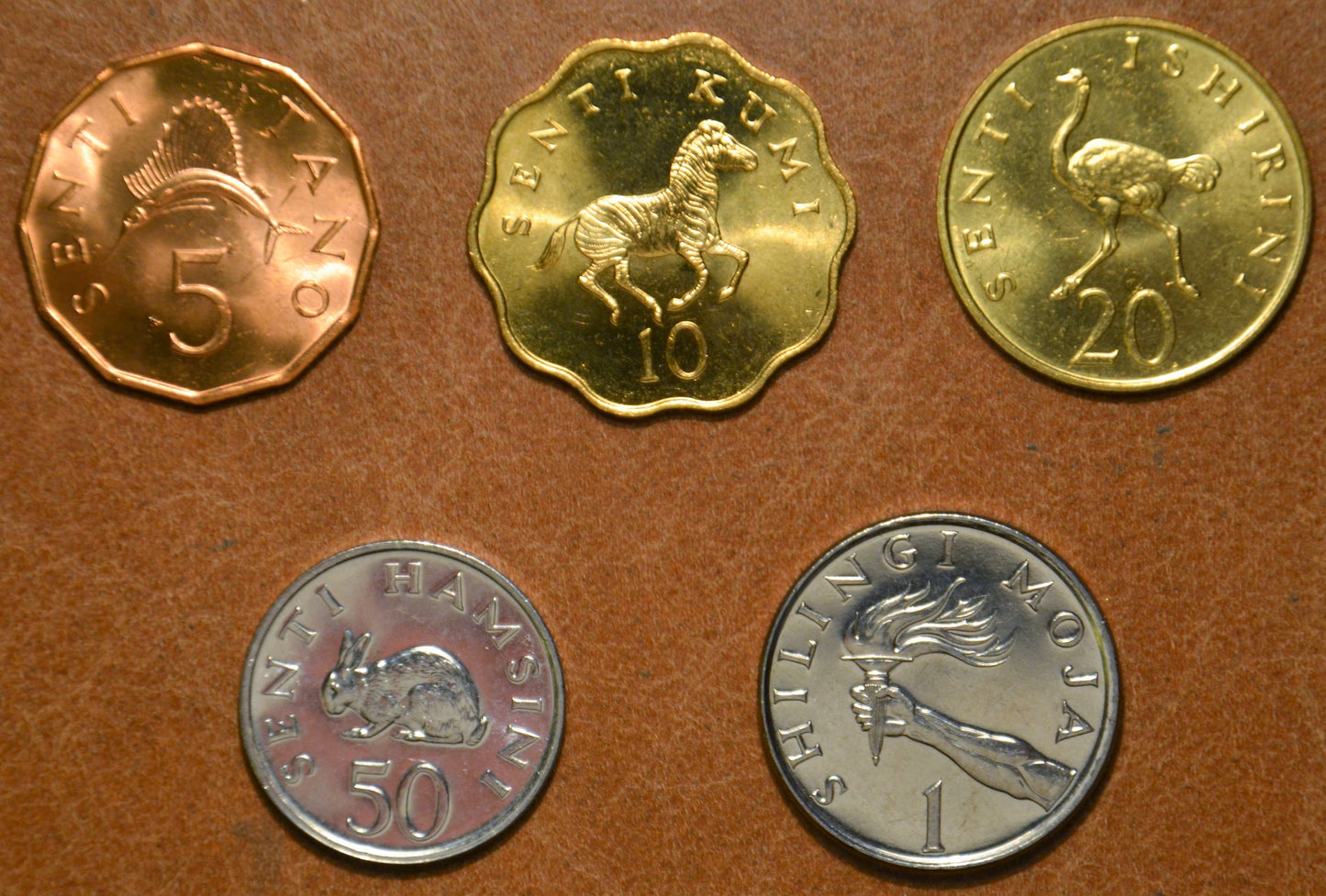 Tanzánia 5 mincí 1976-1992 (UNC)