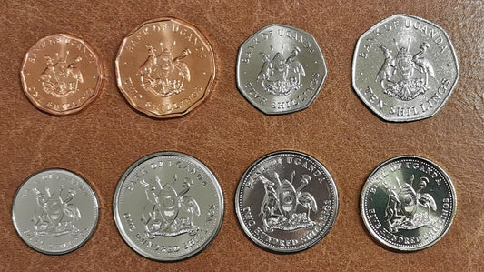 Uganda 8 mincí 1987-2009 (UNC)
