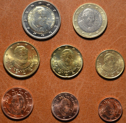 Vatikan 2008 sada 8 euromincí (UNC bez foldra)