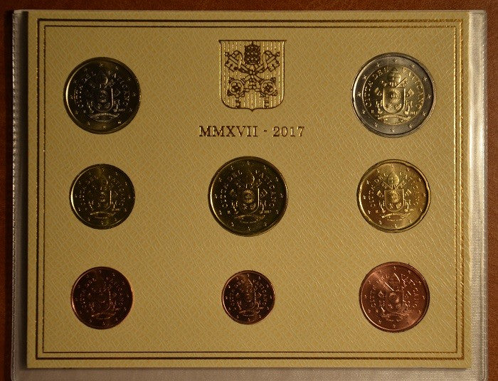 Vatikán 2017 sada 8 euromincí (BU)