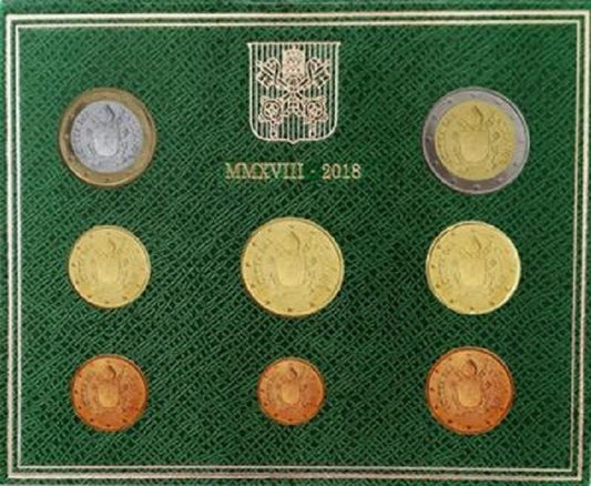 Vatikán 2018 sada 8 euromincí (BU)