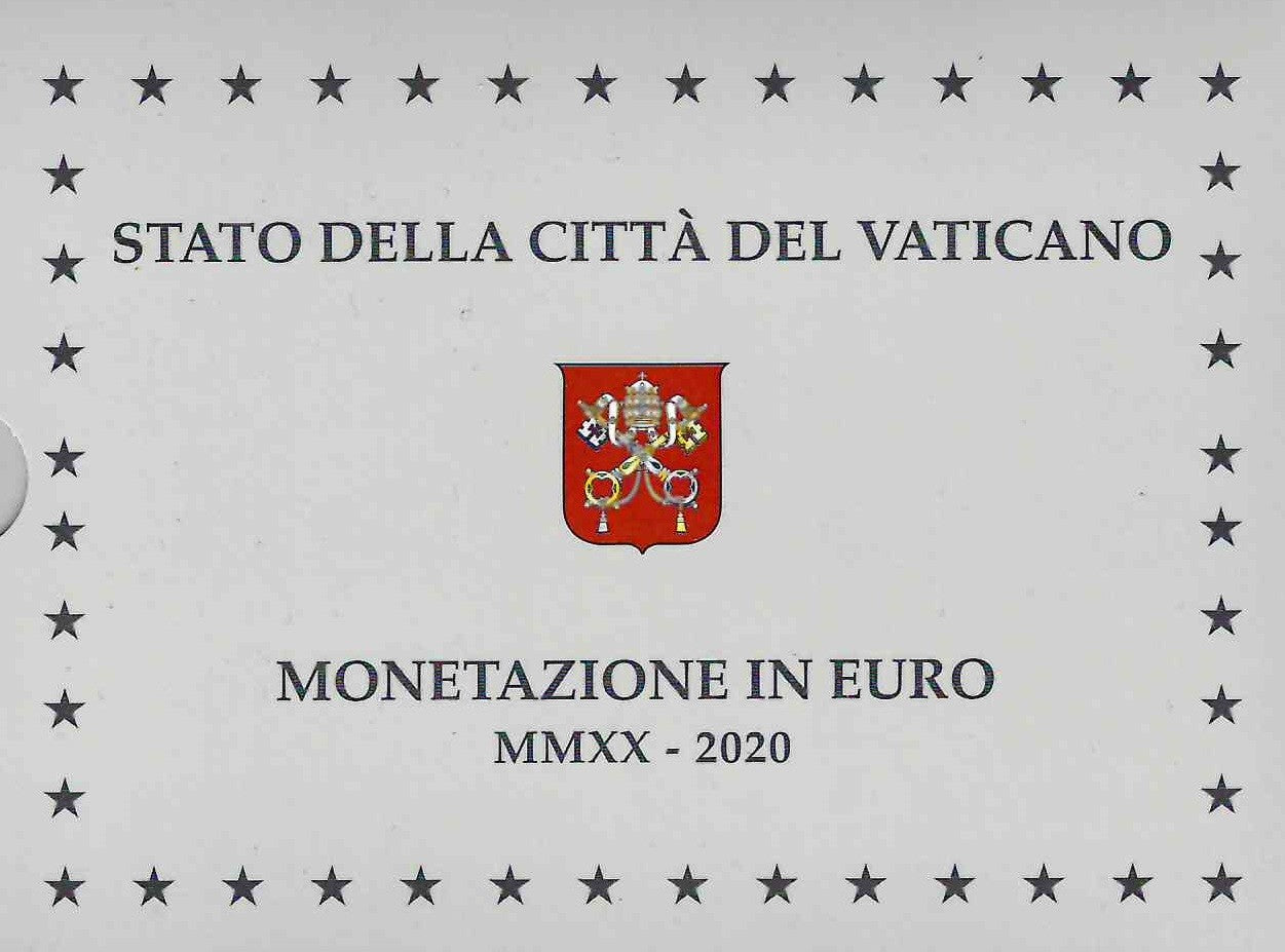 Vatikán 2020 sada 8 mincí + 20 Euro Ag minca (Proof)