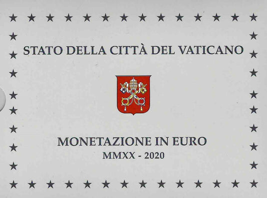 Vatikán 2020 sada 8 mincí + 20 Euro Ag minca (Proof)