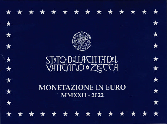 Vatikán 2022 sada 8 mincí + 20 Euro Ag minca (Proof)