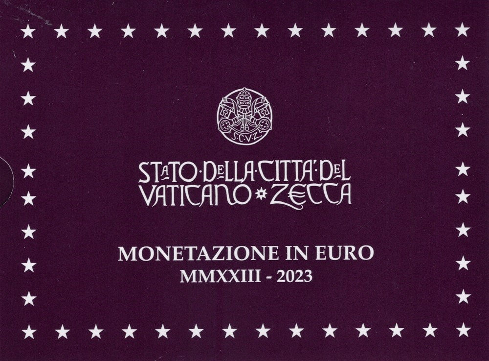 Vatikán 2023 sada 8 mincí + 20 Euro Ag minca (Proof)