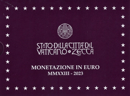 Vatikán 2023 sada 8 mincí + 20 Euro Ag minca (Proof)