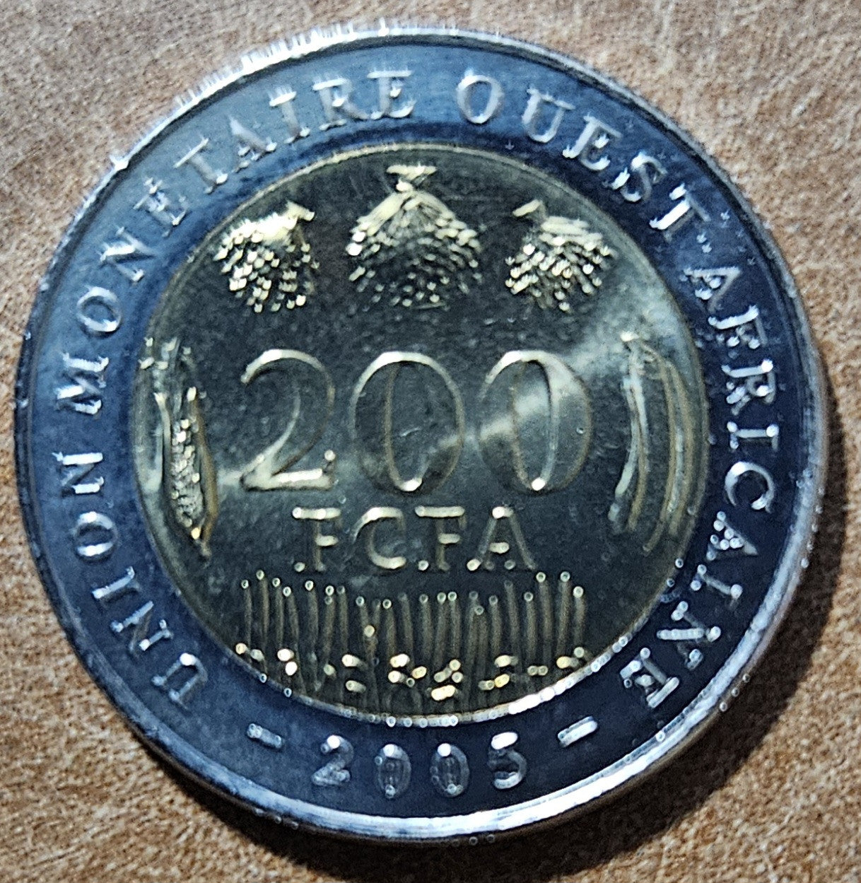 Západoafrický CFA frank 200 frankov 2005 (UNC)